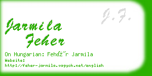 jarmila feher business card